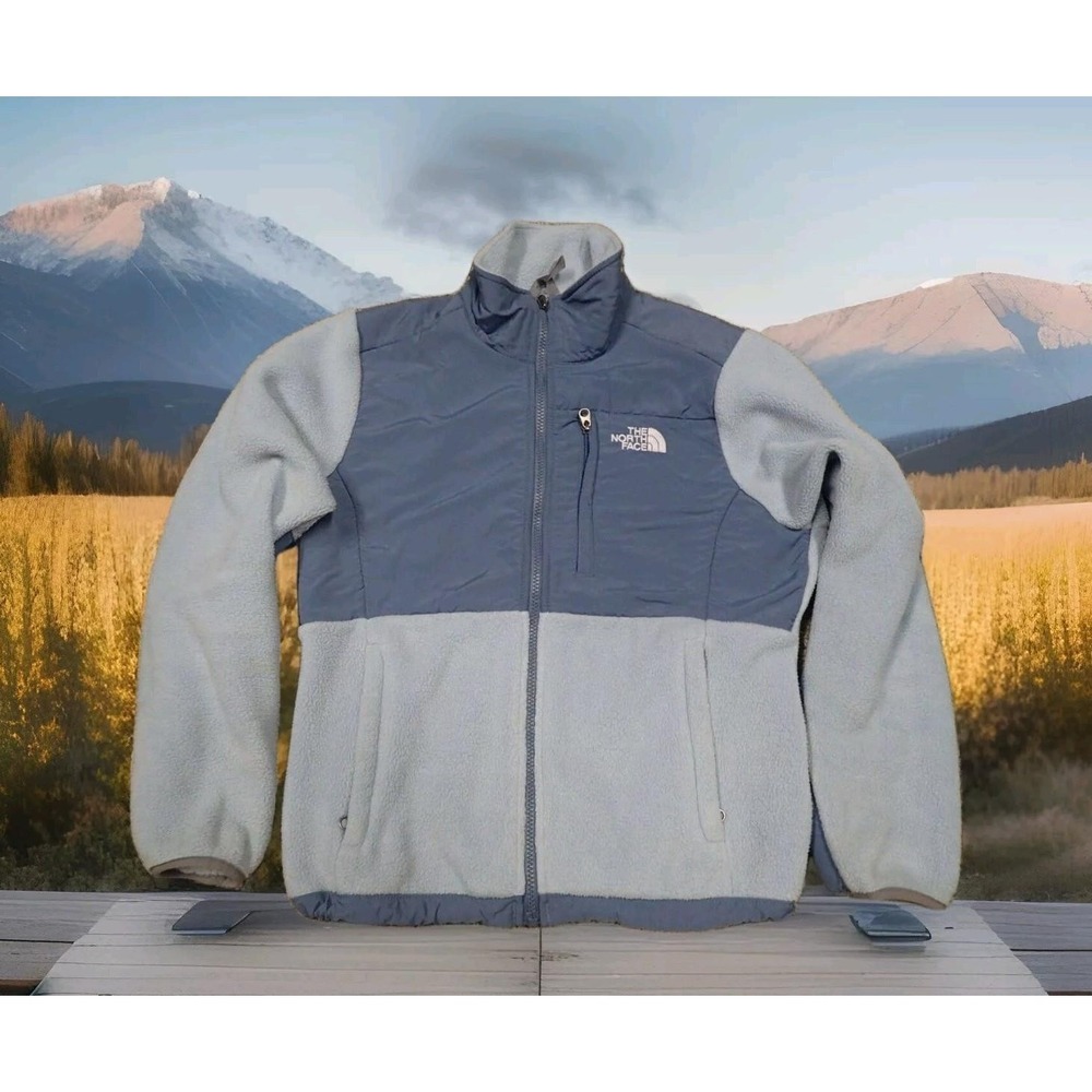 The North Face Denali Fleece Jacket Womens Small Blue Excellent‎ Full Zip Coat